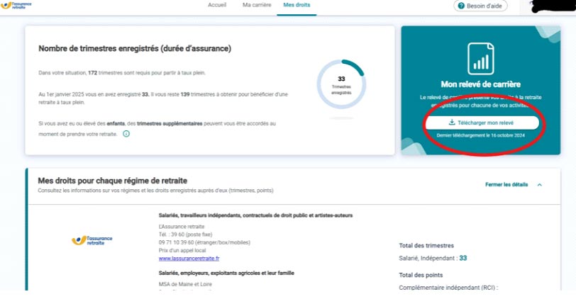 recuperer son releve de carriere 4
